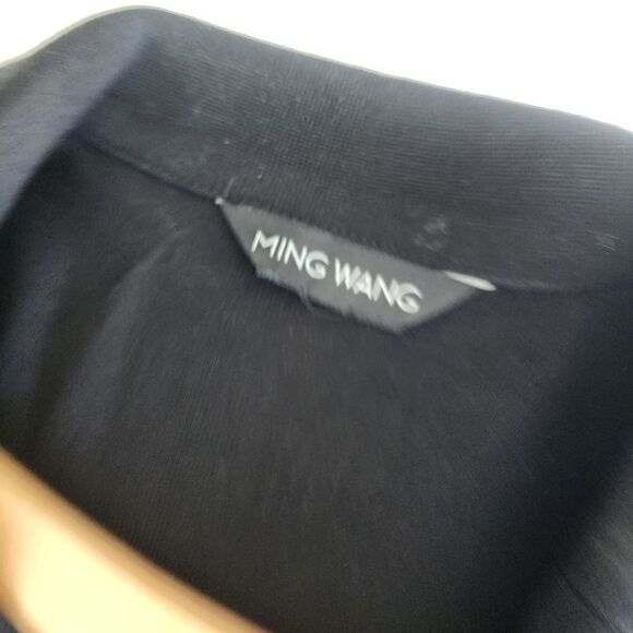 Ming Wang horn hook shoulder pads blazer cardigan - Picture 5 of 16